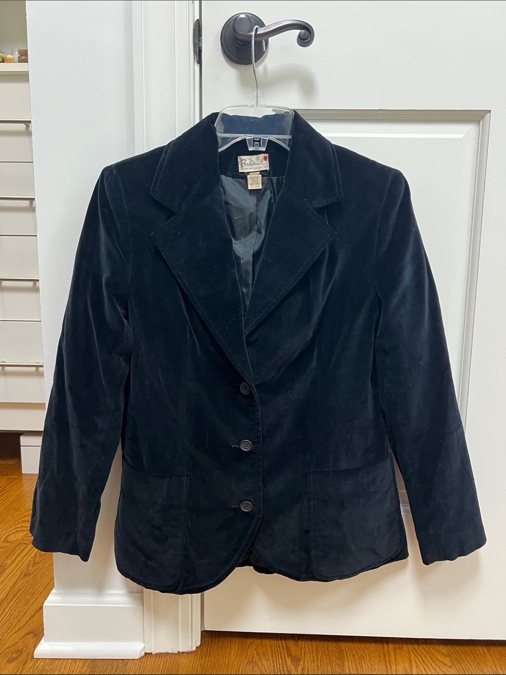 Vintage Leslie Fay Black Velvet Blazer